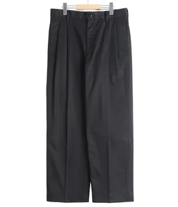 DOUBLE PLEATED CHINO TROUSERS