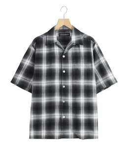 OMBRE CHECK OPEN COLLAR SHIRT S/S ( TYPE-2 ) | WACKO MARIA