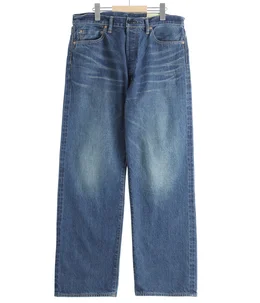 Denim Straight Trousers (VINTAGE WASH)