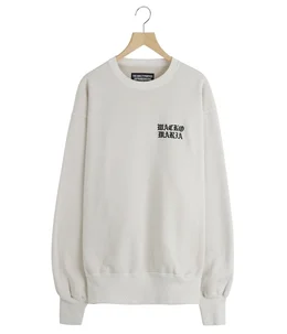 WASHED MIDDLE WEIGHT CREW NECK SWEAT SHIRT