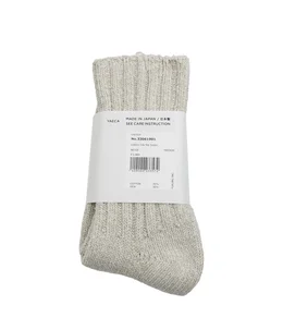 コットンシルクリブソックス -33061901-