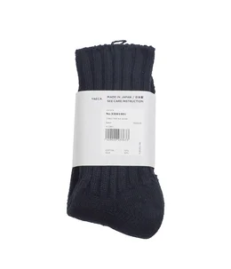 コットンシルクリブソックス -33061901-
