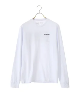 M's L/S P-6 Logo Responsibili-Tee -WHT- | patagonia