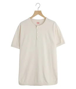 Flat Seam Heavyweight Henley T Shirt