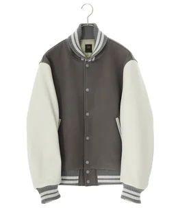 Super140 Wool Melton Varsity Jacket