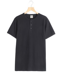 DAILY S/S RIB HENLY NECK TEE