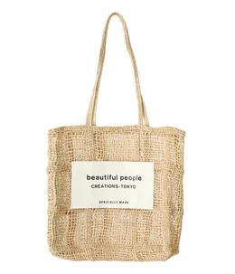 【レディース】abaca knitting tote bag