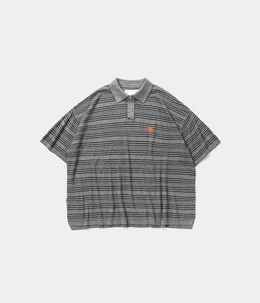 TBPR / BORDER KNIT POLO SHIRT