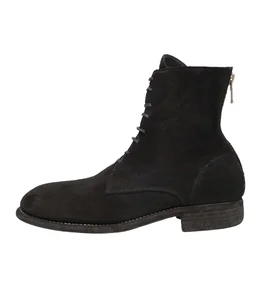 LACED UP AND BACK ZIP BOOTS REVERSE