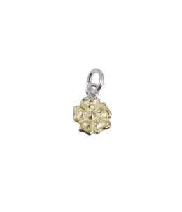 18K GOLD ROSE PENDANT, SMALL