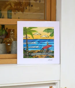 Art Print 12×12 「Beach Cruise」