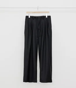 TRIPLE PLEATED EASY TROUSERS