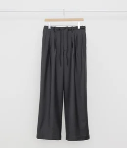 TRIPLE PLEATED EASY TROUSERS