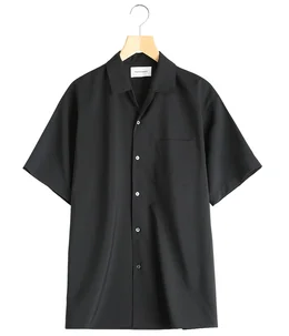 ITALIAN OPEN COLLAR S/S SHIRT