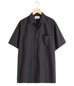 ITALIAN OPEN COLLAR S/S SHIRT