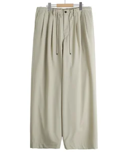 TRIPLE PLEATED EASY TROUSERS ORGANIC WOOL 2/80 TROPICAL