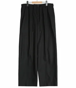 【予約】DOUBLE PLEATED EASY TROUSERS ORGANIC COTTON SURVIVAL CLOTH