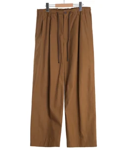 【予約】DOUBLE PLEATED EASY TROUSERS -ORGANIC COTTON SURVIVAL CLOTH-