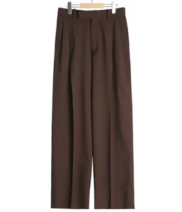 【予約】DOUBLE PLEATED SEMI EASY TROUSERS ORGANIC WOOL SURVIVAL CLOTH
