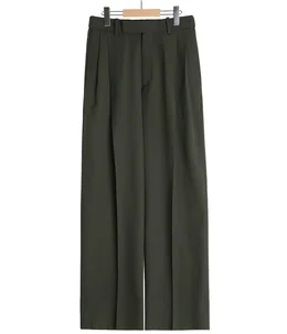 【予約】DOUBLE PLEATED SEMI EASY TROUSERS ORGANIC WOOL SURVIVAL CLOTH