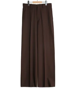【予約】FLAT FRONT WIDE TROUSERS ORGANIC WOOL SURVIVAL CLOTH