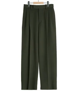 【予約】DOUBLE PLEATED SEMI EASY TROUSERS POLWARTH TUXEDO CLOTH