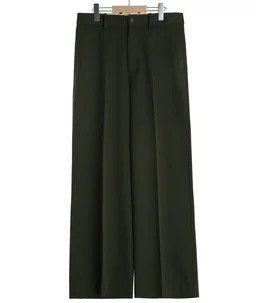 予約】FLAT FRONT WIDE TROUSERS POLWARTH TUXEDO CLOTH | MARKAWARE