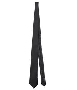 本物ourlegacy ネクタイ OUR LEGACY | TIE / BLACK REAL FAKE LEATHER ビーガンレザー