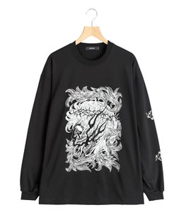 Pima Cotton L/S Tee (Leaf Skull)
