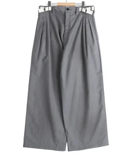 BELTED WOOL SLACKS