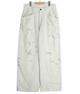 ANCELLM C/R DUCK DOUBLEKNEE PANTS ホワイト C/R DUCK DOUBLEKNEE PANTS(WHITE) – ANCELLM