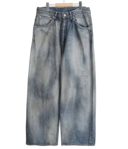 STRAIGHT WIDE DENIM PANTS