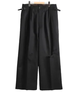 WOOL DAMAGE WIDE SLACKS