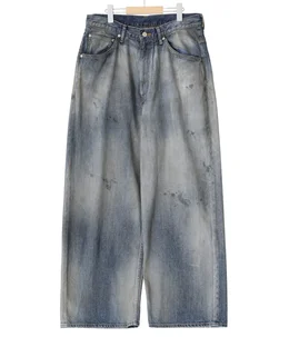 AGING WIDE DENIM 5P PANTS