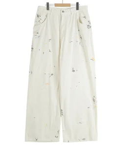 LIGHT OZ WIDE STRAIGHT DENIM PANTS