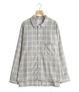 AGING RAYON CHECK SHIRT