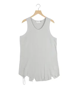 ANCELLM / DAMAGE WAFFLE TANKTOP (別注) ANC-STD-CT04-greige-01.jpg