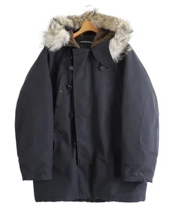 奇天烈 変形 オーバーサイズ ファー ドッキング ミリタリー コート 秋冬 奇天烈 変形 オーバーサイズ ファー ドッキング ミリタリー