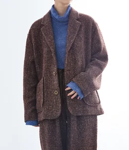 WOOL LOOP YARN TWEED JACKET