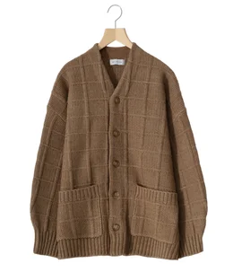 【予約】PLAID KNIT CARDIGAN