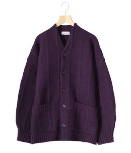 【予約】PLAID KNIT CARDIGAN