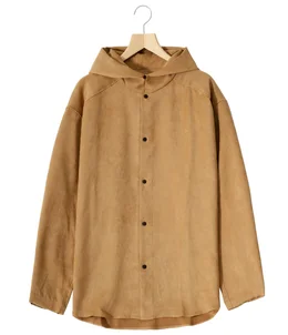 【予約】FAUX SUEDE HOOD SHIRT