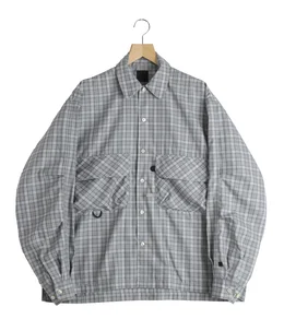 TECH SPORTS OPEN COLLAR SHIRT L/S GREN PLAID