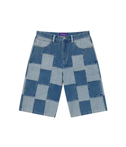 DENIM PATCHWORK BAGGY SHORTS | BlackEyePatch(ブラックアイパッチ