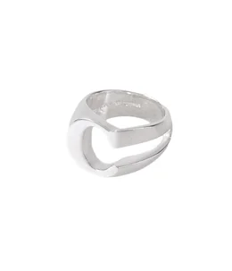 THE LETTERING SILVER RING (C)