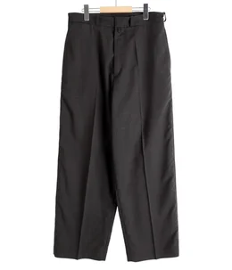 Washed Wool Voile Trousers