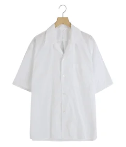 Chambray Open-Collar Shirt