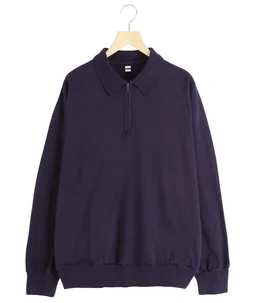 Co/Silk Nep Harf-Zip Shirt