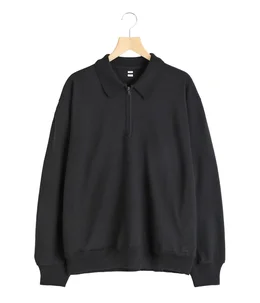 Co/Silk Nep Harf-zip P/O