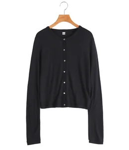 【レディース】Wool Rib Cardigan